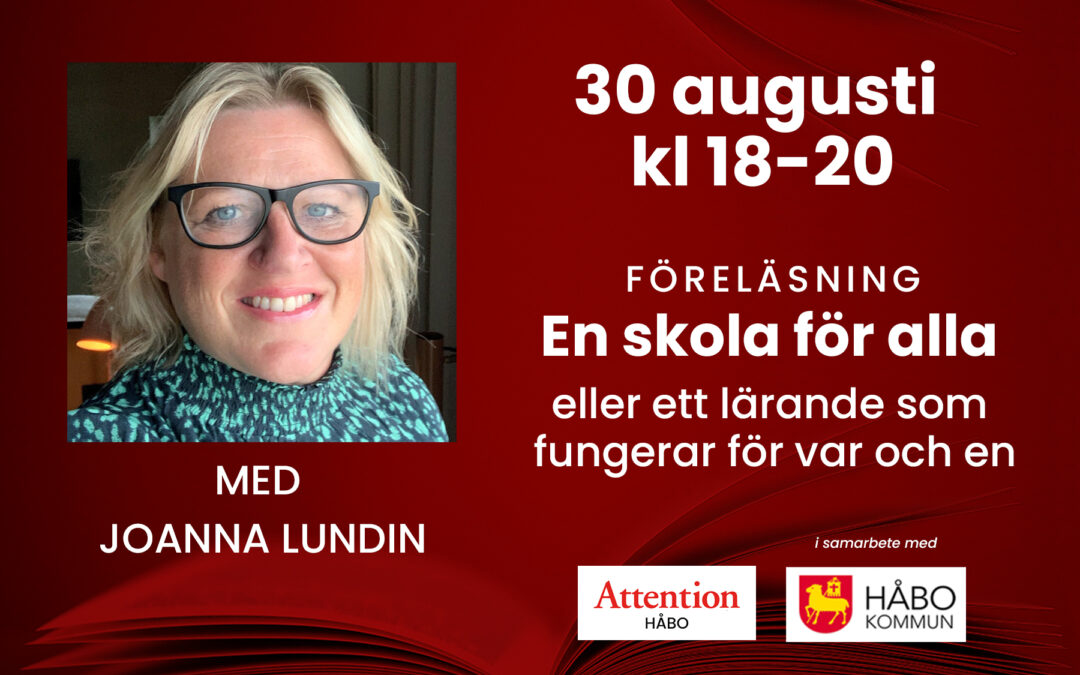 30 augusti – Kostnadsfri föreläsning